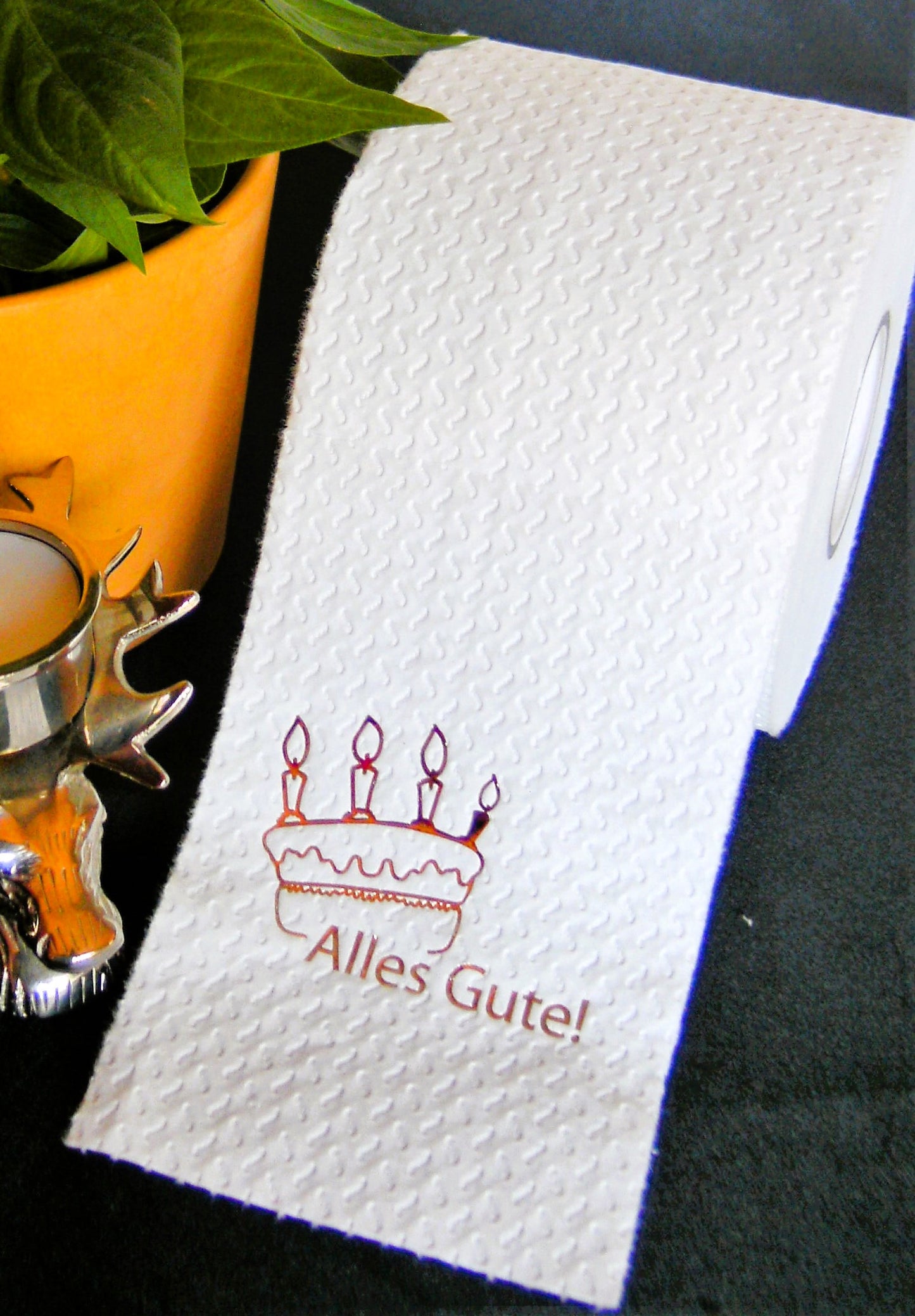"Alles Gute" auf Weiß