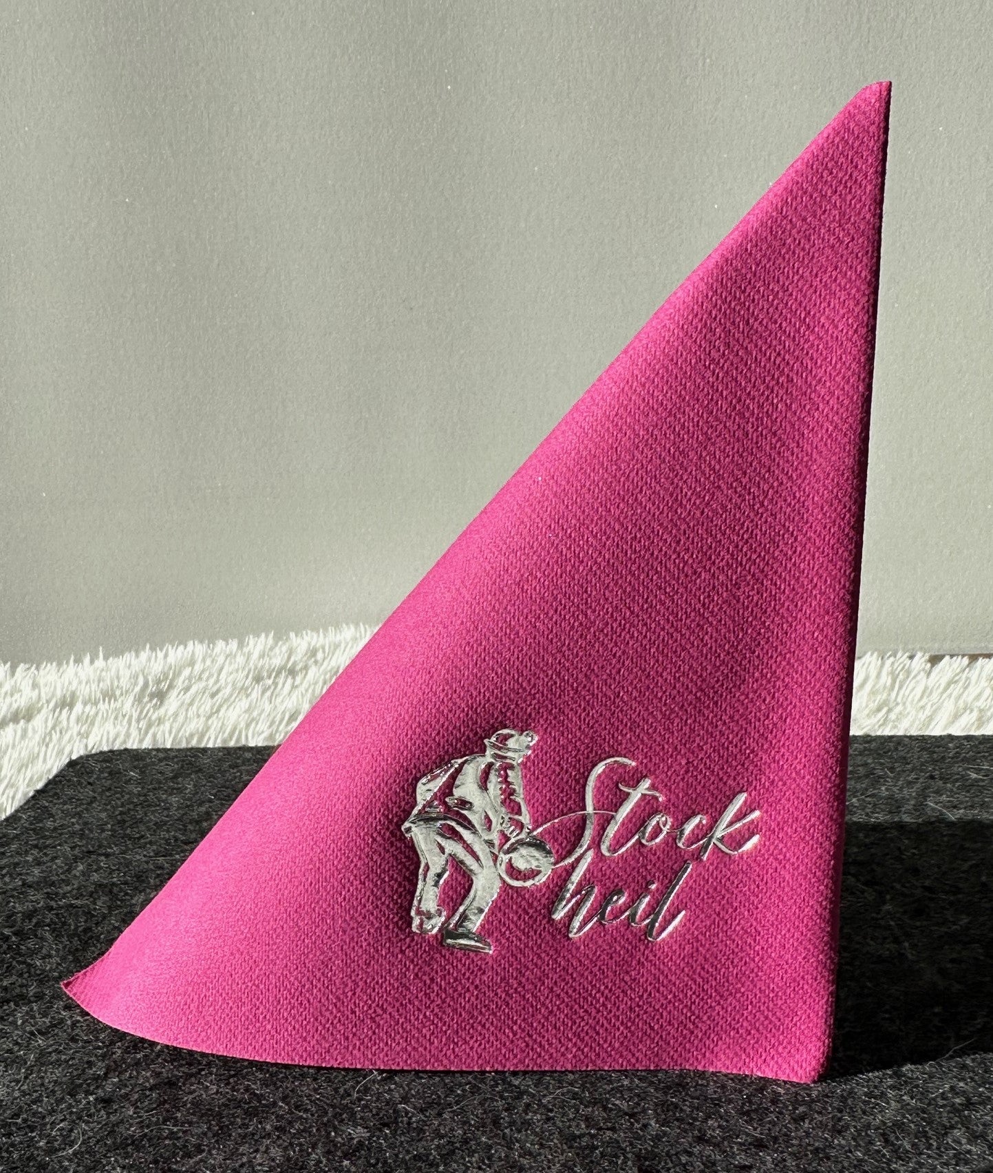 Servietten Eisschütz mit Stockheil