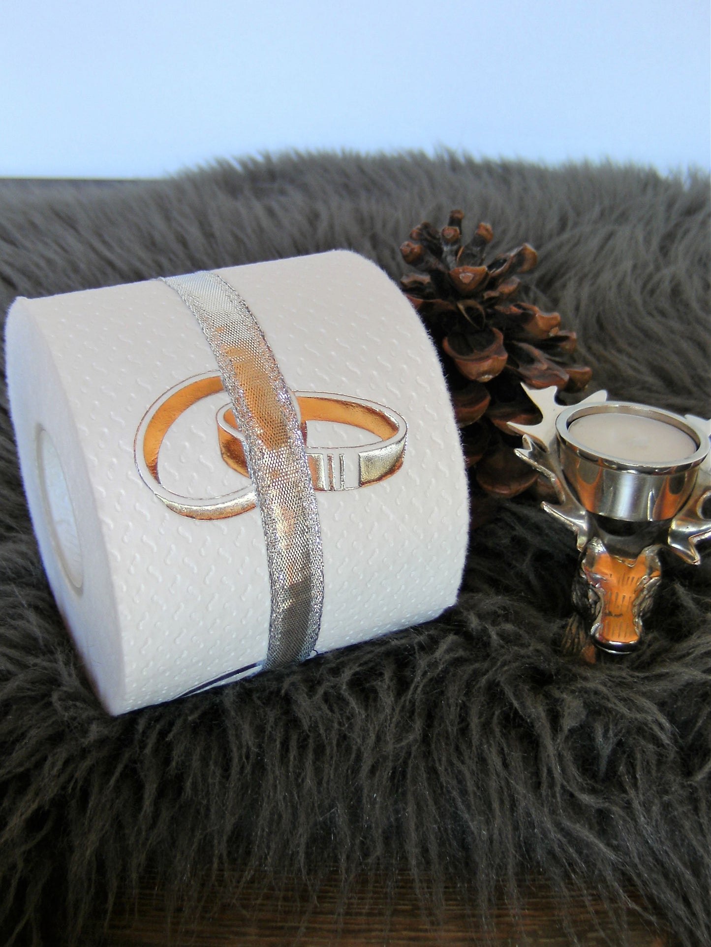 "Wedding rings" on white