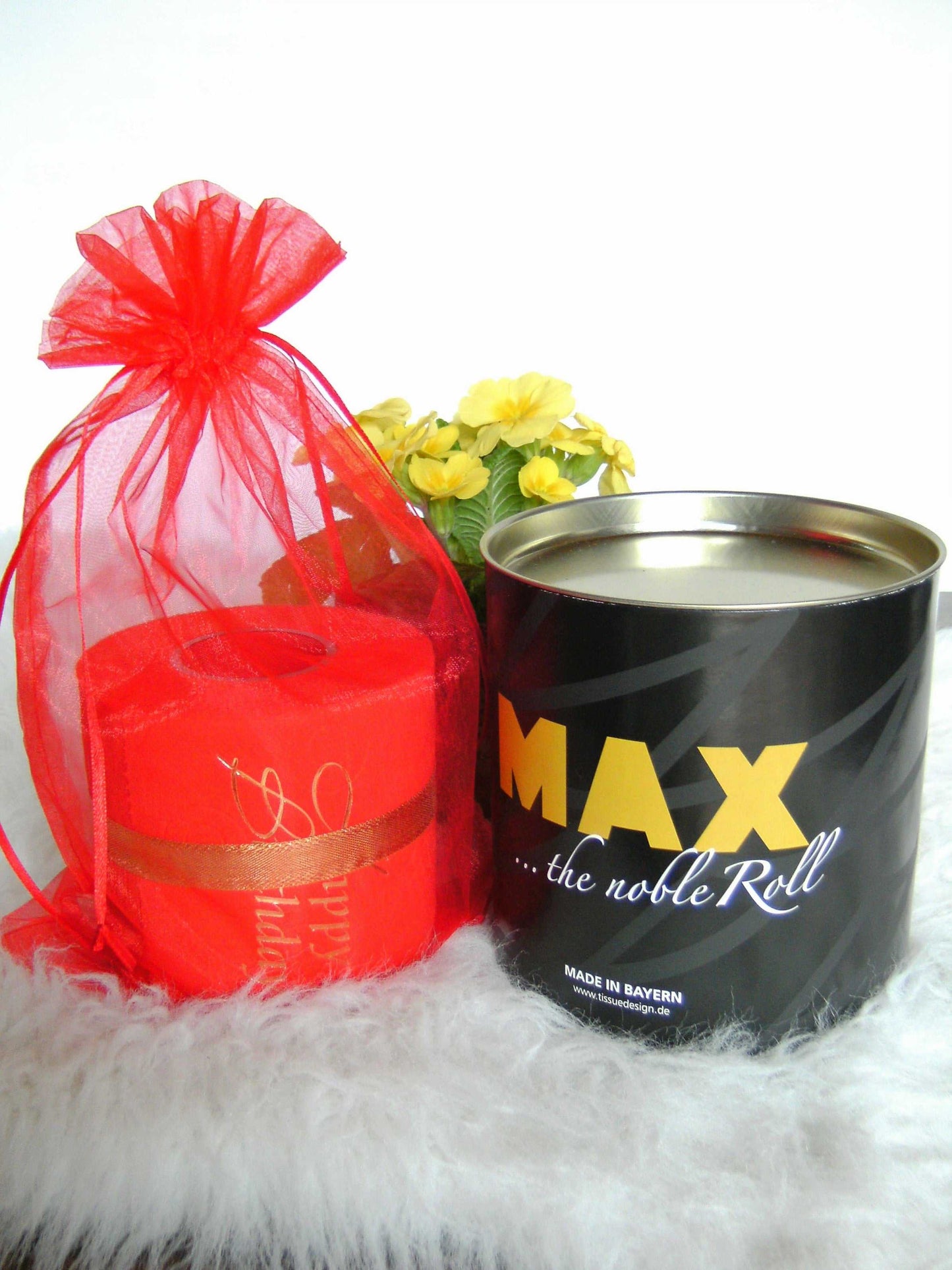 tissuedesign Die edle Rolle "Happy Birthday"