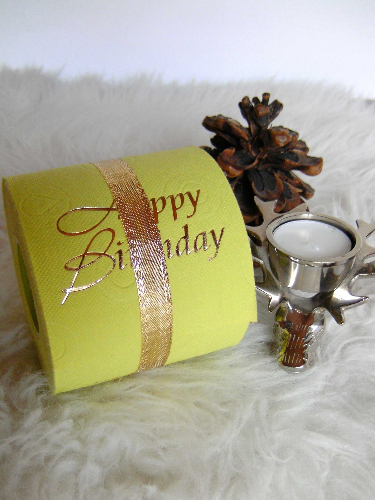 tissuedesign Die edle Rolle "Happy Birthday"