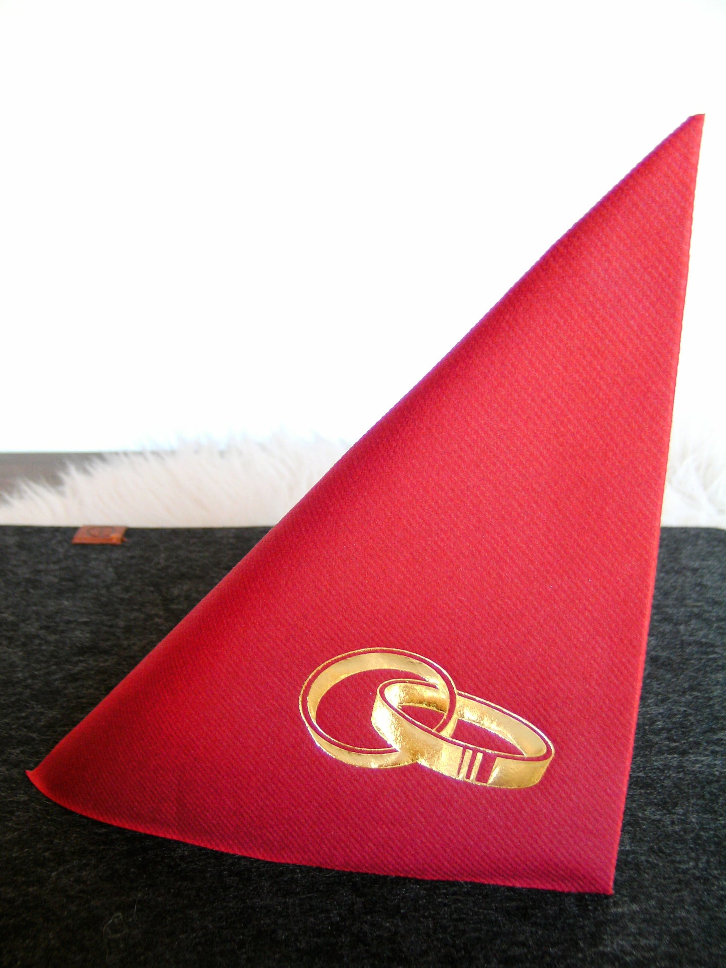 Servietten "Hochzeitsringe"