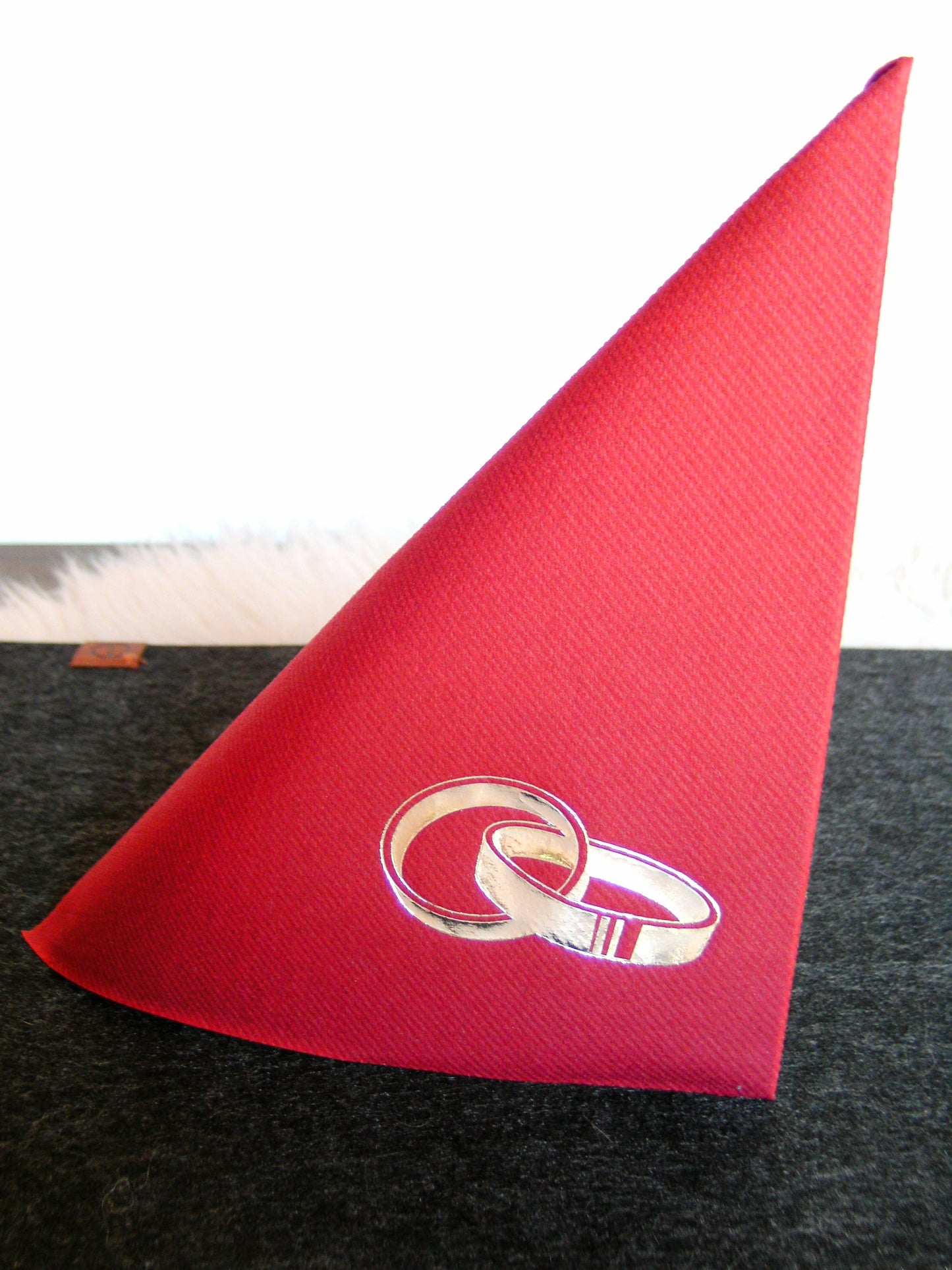 Servietten "Hochzeitsringe"