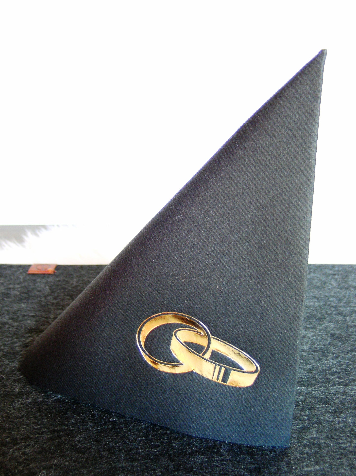Servietten "Hochzeitsringe"