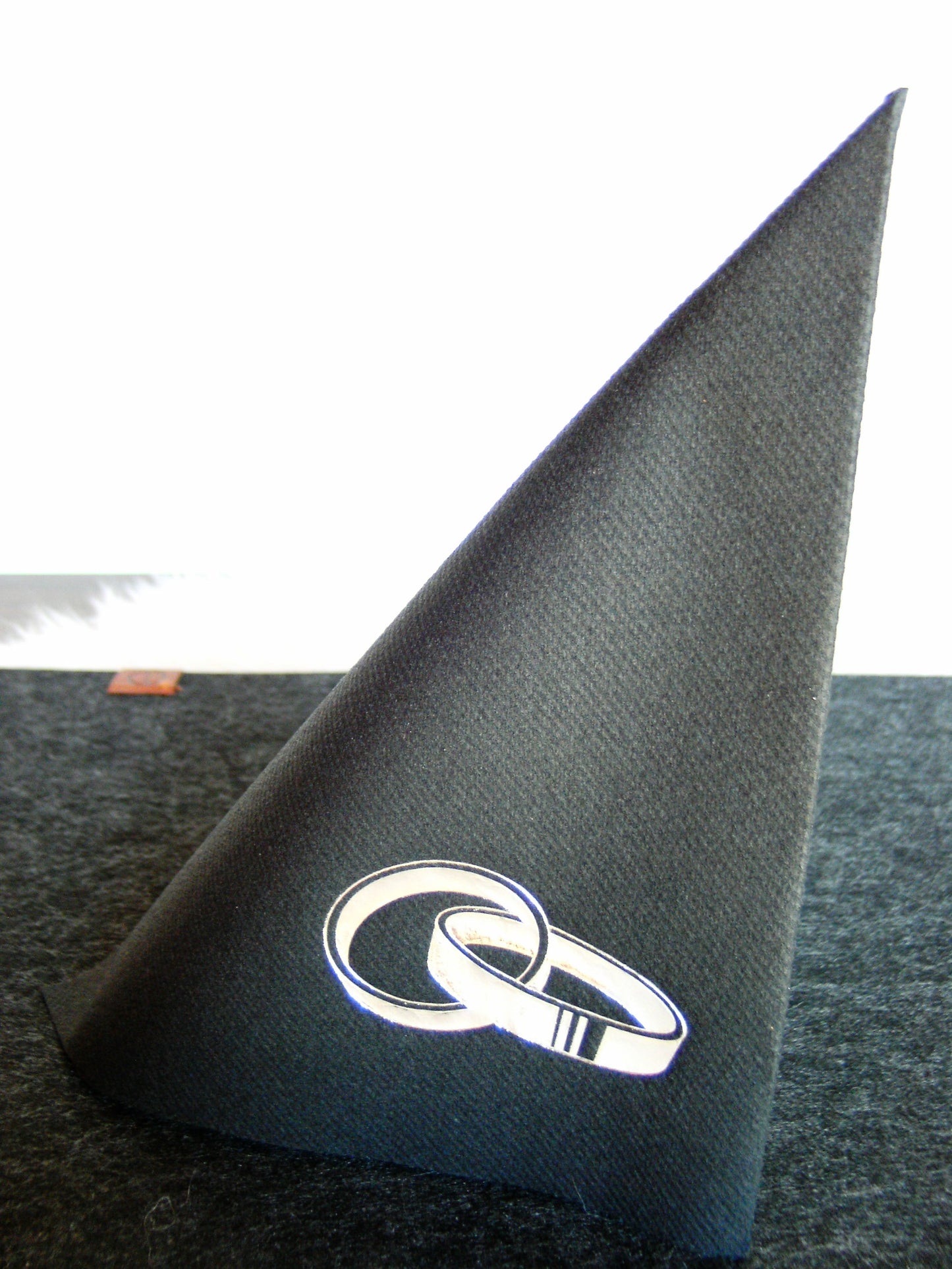 Servietten "Hochzeitsringe"
