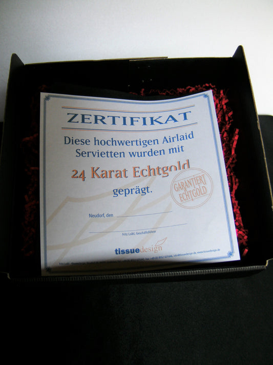 24 Karat-Echtgold Servietten