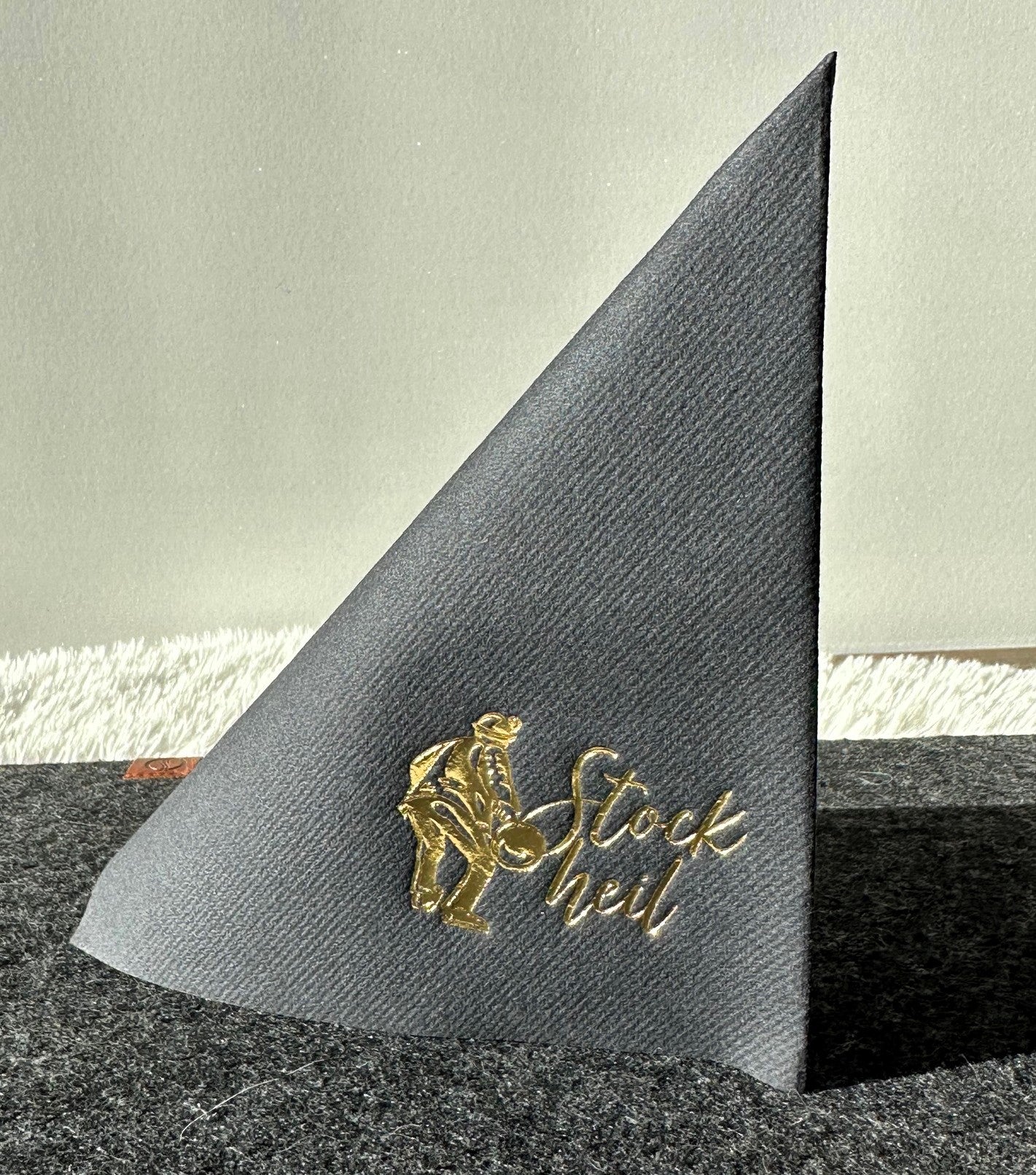 Servietten Eisschütz mit Stockheil