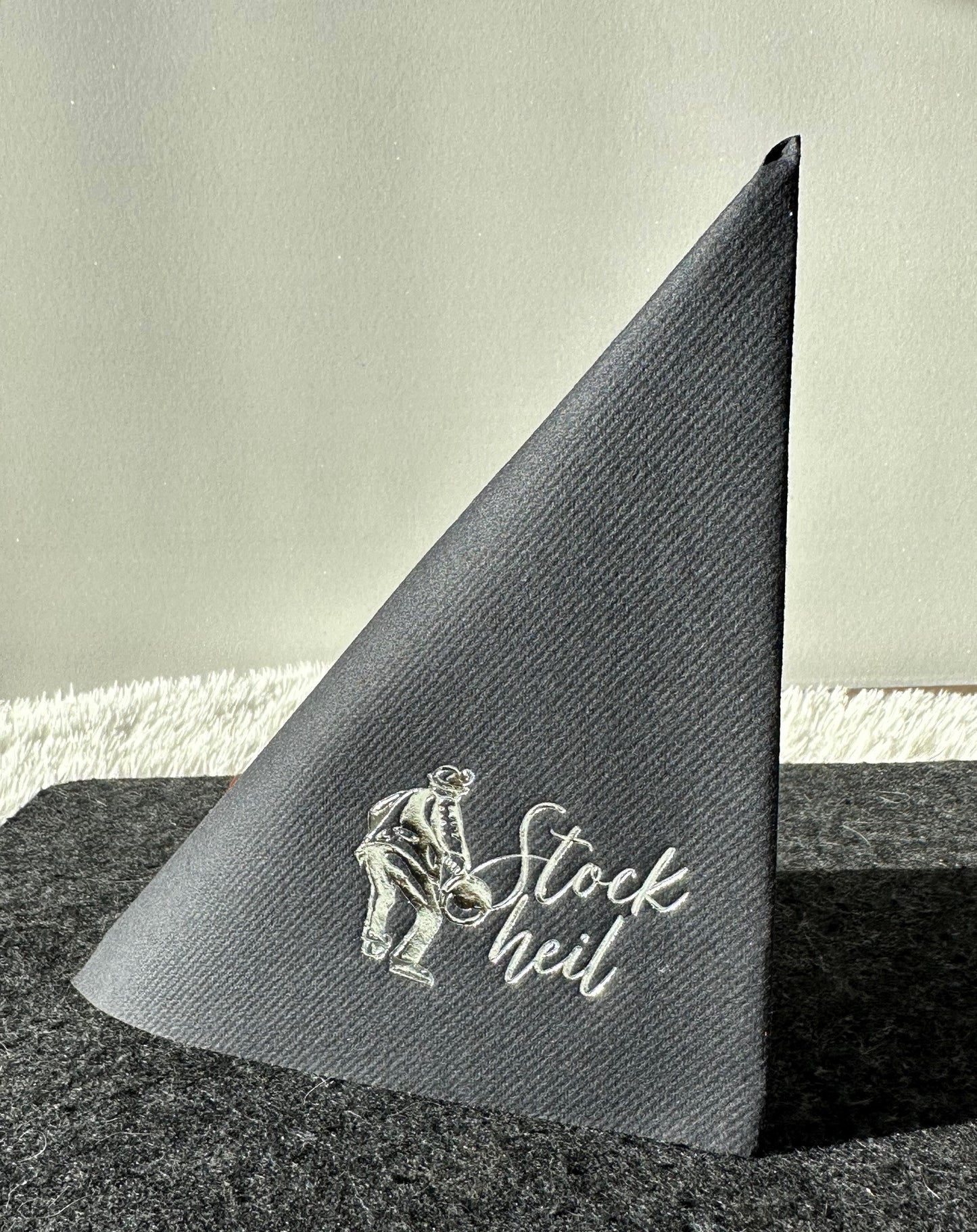 Servietten Eisschütz mit Stockheil