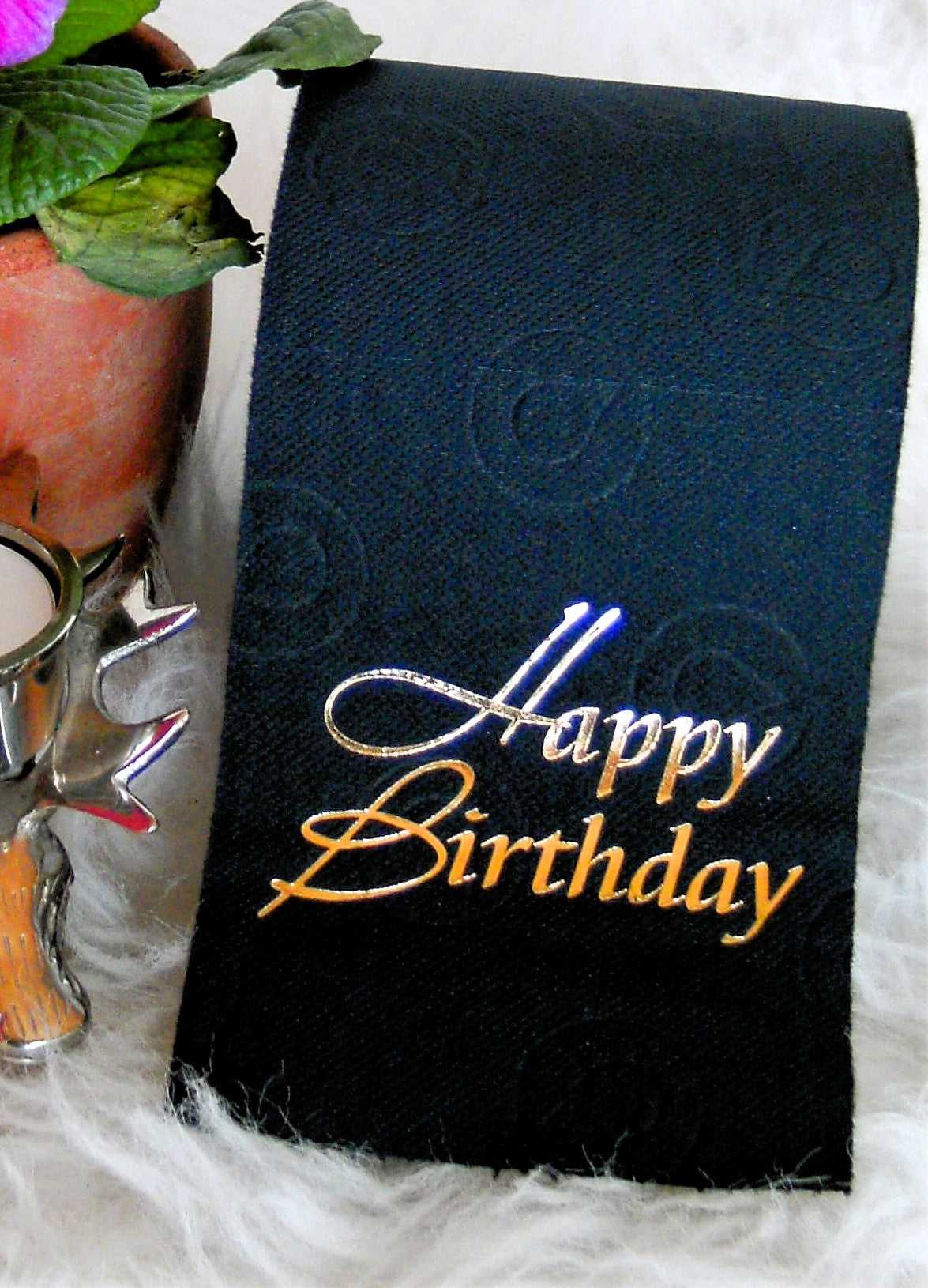 tissuedesign Die edle Rolle "Happy Birthday"