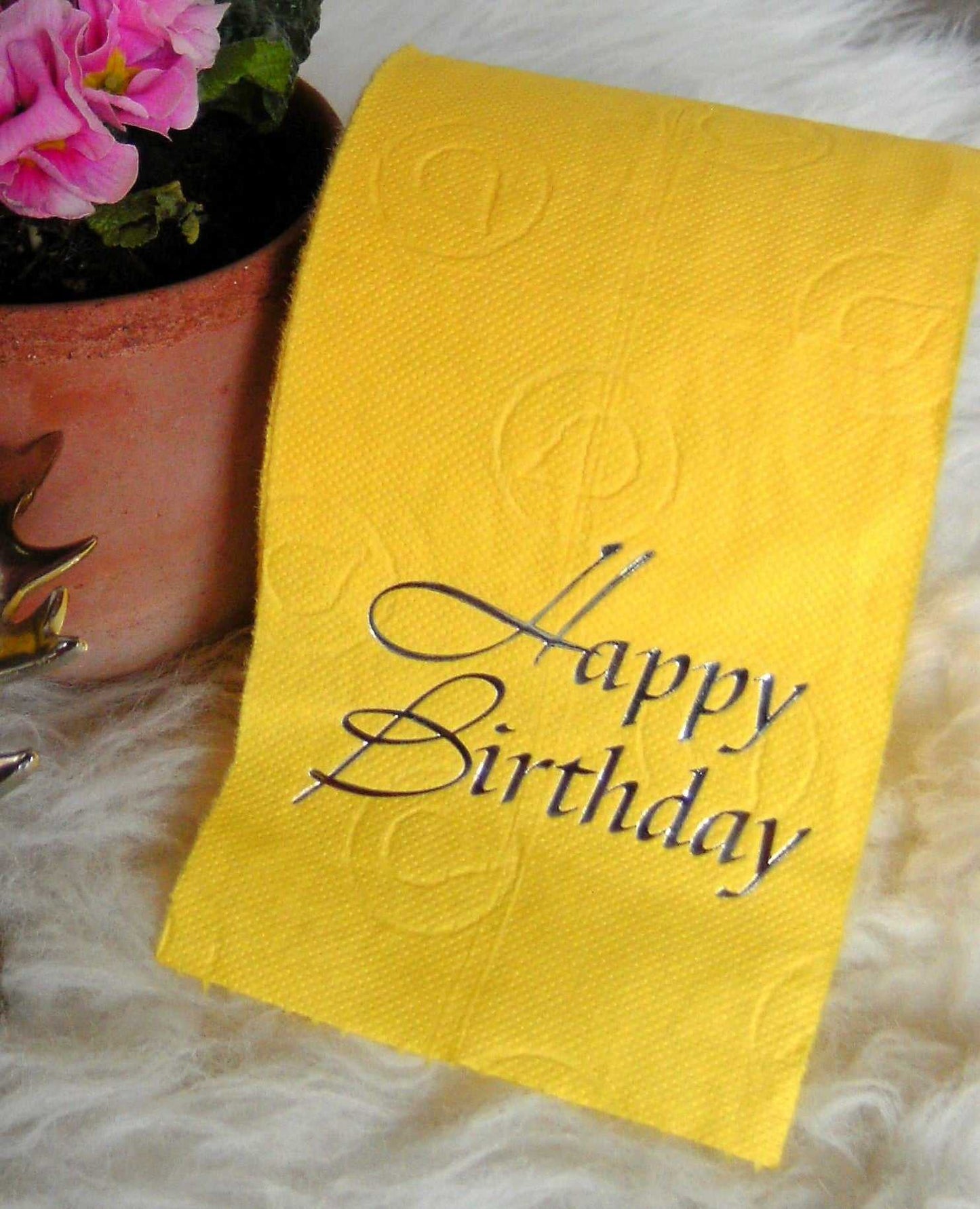 tissuedesign Die edle Rolle "Happy Birthday"