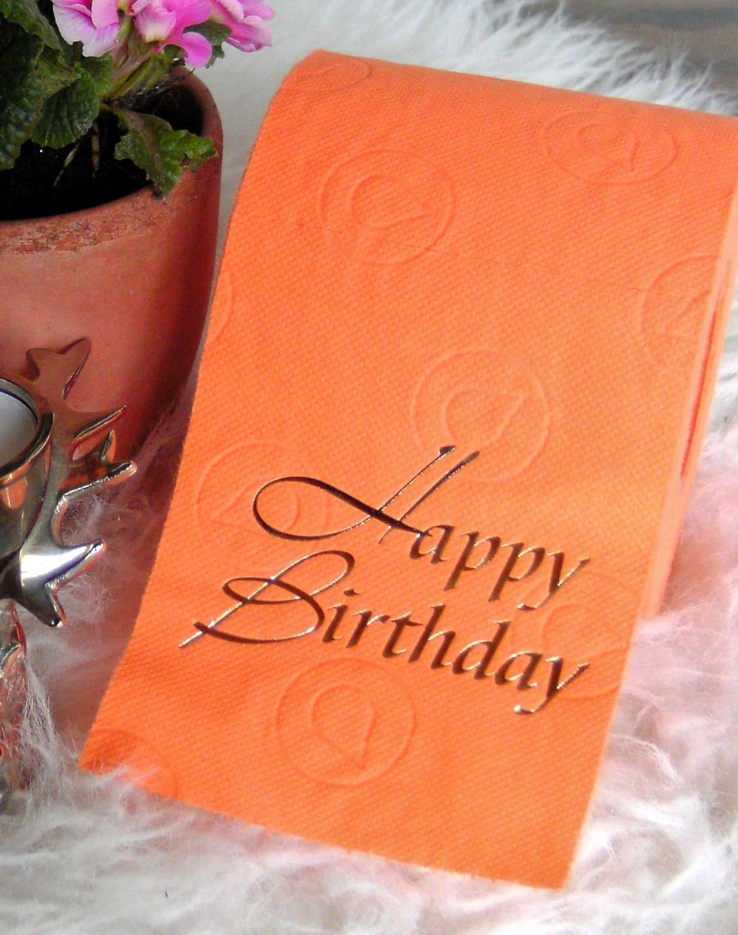 tissuedesign Die edle Rolle "Happy Birthday"